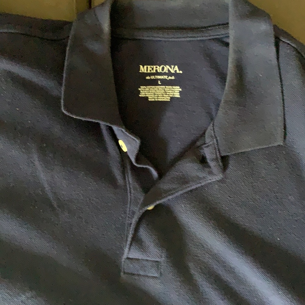 Navy blue Merona polo short sleeve shirt